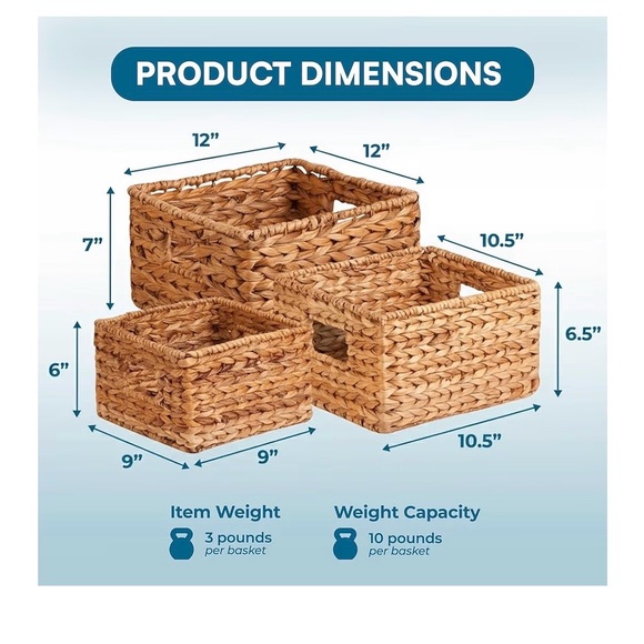 Nesting Baskets Set - Picture 3 of 3